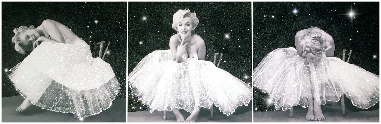 Marilyn Monroe "Ballerina" Glitter Canvas